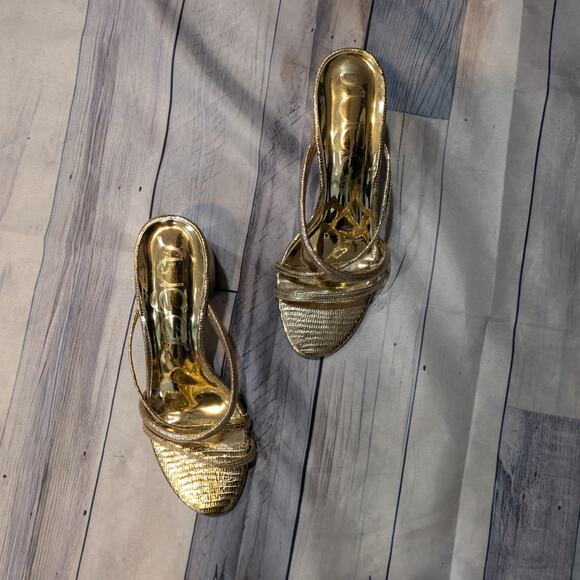 Sugar Badger Strappy Block Heels Size  7.5 - Picture 4 of 6